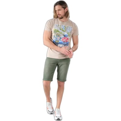 DEELUXE T-shirt met vintage printROBOTRIP Beige