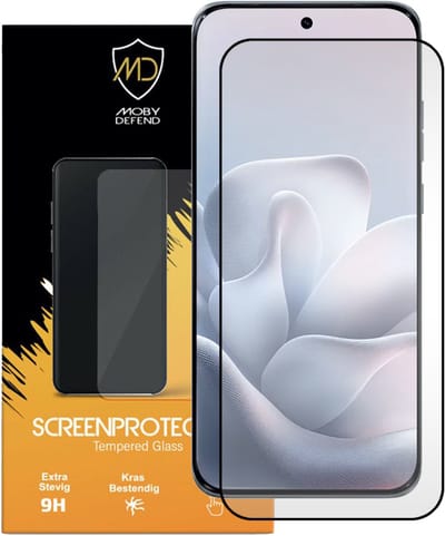 MobyDefend Screenprotector - Geschikt voor Motorola Edge 70 Fusion - Screensaver Met Zwarte Randen - Gehard Glas