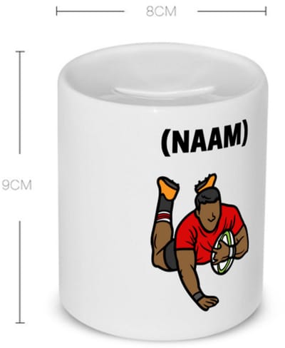 Akyol - rugby met eigen naam Spaarpot - Rugby - rugbyer - sport - 350 ML inhoud