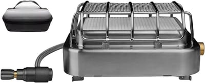 Kampeerverwarming 2-in-1 - Camping Kooktoestel - Buiten Koken - Instelbare Warmtehoek - 12x13x12 cm - Enkel attribuut