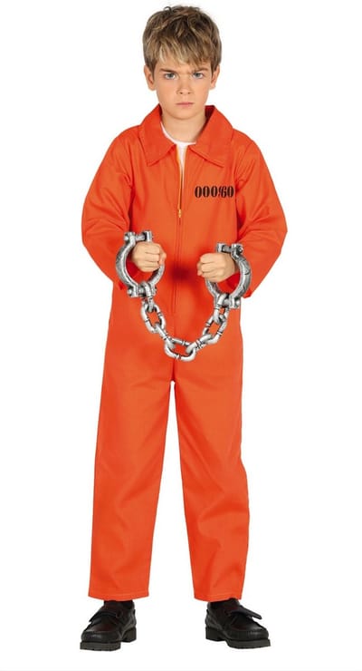 Fiestas Guirca - Prisoner kids (5-6 jaar) - Carnavalskleding - Carnaval - carnavalskleding 2027 - Carnaval kostuum