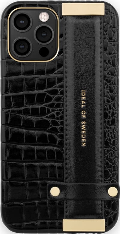 iDeal of Sweden Statement Case Strap Handle iPhone 12 Pro Max Neo Noir Croco - Strap Handle