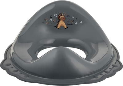 Kindertoilettenopzetstuk - WC kinderzitje - Zindelijk worden - Antislip randen - Universeel design - Staalgrijs