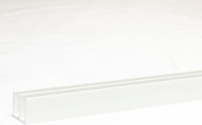 Geleidingsprofiel voor Terrarium Glaswit 4 mm 100 cm