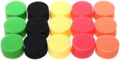 Xianglaa-Goede polijstpads, 16 Stks/set voor Auto Polijstmachine 2 inch, Polijstpad, 50mm Polijstcirkel Buffing Pad Tool Kit, Voor Auto Polijstmachine Wax, Adapter voor Car Care Polijst (Materiaal: 50mm)