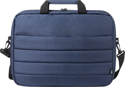 Aktetas - Laptoptas - Schoudertas - Draagtas - Met verstelbare schouderband - 40 x 29 cm - RPET - Polyester - donkerblauw