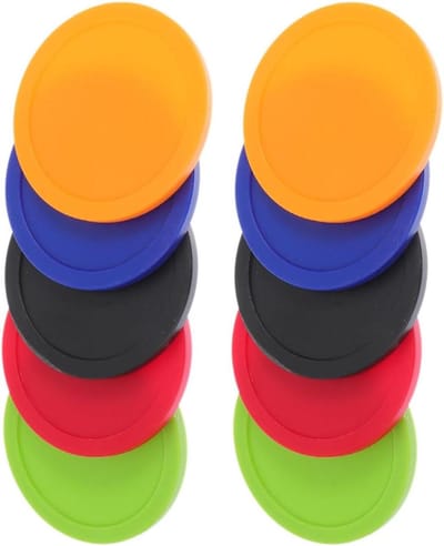 Airhockey Accessoires - Hockeypucks Tafelhockey - Spelplezier Verhogend - Precisie Ontworpen - 64 mm Diameter - Diverse Kleuren