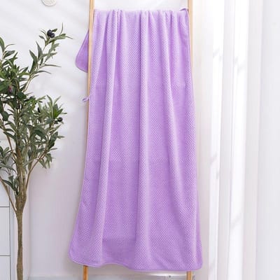 Serviette de Bain Ensemble de Serviettes Absorbant Adulte Ménage Ne Perd Pas ses Poils Enveloppement Poitrine Haute Qualité Augmenter Épaississement onesize violet