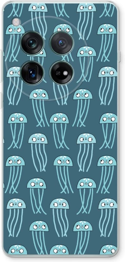 Case Company® - Hoesje geschikt voor OnePlus 12r hoesje - Kwallie - Soft Cover Telefoonhoesje - Bescherming aan alle Kanten en Schermrand
