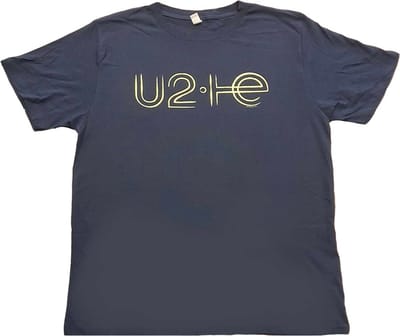U2 - I+E 2015 Tour Dates Heren T-shirt - M - Blauw