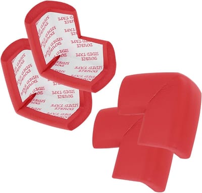Zachte hoekbeschermers - Meubelbescherming - Babyproof maken - Dempend schuimmateriaal - 4 stuks - Rood