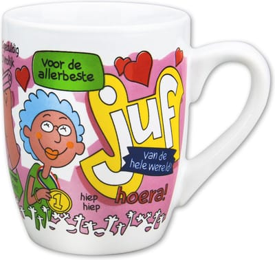 Cartoonmok Juf - 300 ml