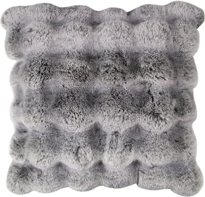 kussen teddy bubble grijs 45x45cm
