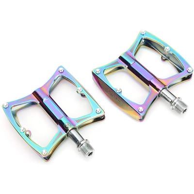 Mountainbike Fietsaccessoires Links Rechts Antislip Aluminiumlegering Lagers Pedalen(Meerdere kleuren ) white