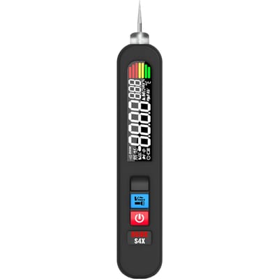 BSIDE S4X Digitale 12-300V AC spanningstester Stroomleiding lekdetector Elektrische lekdetectiepen zwart