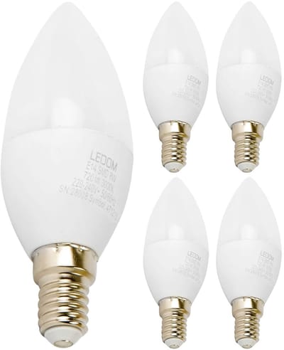 LED line LITE LED Kaarslamp C37 E14 - 8W (vervangt 60W) - 720lm - Ø37mm - 230V - Energiezuinig - 5 stuks