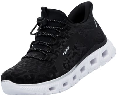 Rieker Dames EDINA Sneaker Low Ready2GO M6066-01 Zwart