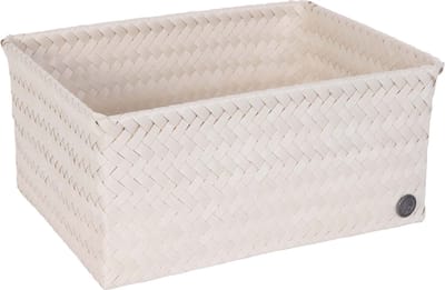 Handed By - Opbergmand - Mand - Speelgoedmand - Woonkamer - Badkamer - Kinderkamer - Luiertafel - Babykamer - Top Fit open large - beige - champagne