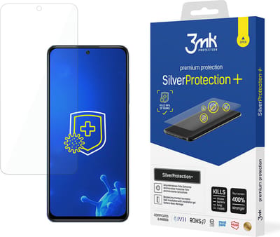 3MK SilverProtect+ Series - Antimicrobiële Beschermer - Voor Xiaomi Redmi Note 12 Pro 4G - Transparant - Makkelijk te Monteren