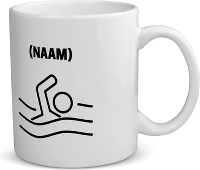 Akyol - zwemmer met je eigen naam koffiemok - theemok - Zwemmen - sport liefhebbers - mensen die houden van zwemmen - zwemdiploma - zwemcadeau - verjaardagscadeau - verjaardag - cadeau - kado - geschenk - gift - 350 ML inhoud