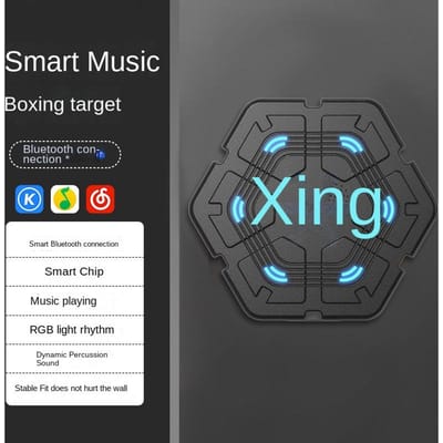 Slimme muziekboksmachine Boksdoelmuur Doeltraining Reactiedoel Huishoudelijke trainingsmachine Elektronische fitnessboksmachine Apparaat gray