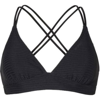 Protest Mm Patio – Triangel bikini top Dames – Kruisbanden – Uitneembare vulling – Mix & Match – Zwart