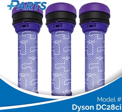 Dyson DC28ci Filters (3 Stuks, Plus.Parts® alternatief voor 923413-01)
