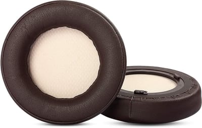 Vervangende Oorkussens voor Gaming Headset - Geheugenfoam, Comfortabel en Duurzaam (Bruin/Plastic Ring)