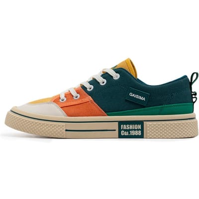 Buiten Antislip Slijtvaste Werkschoenen Kleurrijke Canvas Casual Schoenen Hot Selling Koppel Boardschoenen Zomer Mode Sneakers 43 black