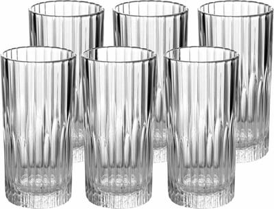 Duralex Longdrinkglazen Manhattan - 6x stuks - glas - 305 ml - Koffie/thee glazen
