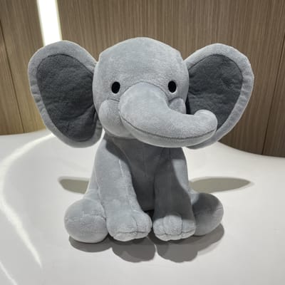 25cm Grijs Roze Olifant Pluche Speelgoed Knuffeldieren Zachte Slaap Pop Pluche Voor Babykamer Decoratieve Cadeaus Hoge Kwaliteit