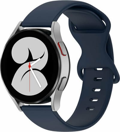 By Qubix - Geschikt voor Garmin bandje - Geschikt voor Garmin Vivoactive 4 / 4L - Solid color sportband - Donkerblauw - Smartwatch bandje 22mm