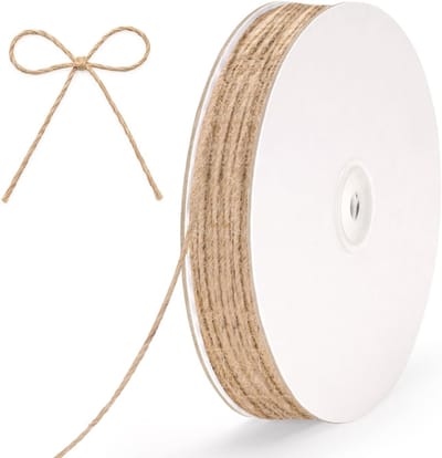 Natuurlijk jute touw 200 m - 2 mm tuinkoord voor geschenkverpakking, DIY decoratie, haken en tuinieren