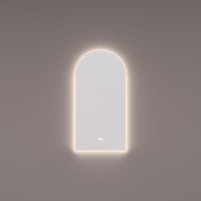 HIPP Design spiegel Toog met Indirecte LED Verlichting Rondom 45 x 90 x 3 cm + Spiegelverwarming + Kleurenwissel + Touch Dimmer