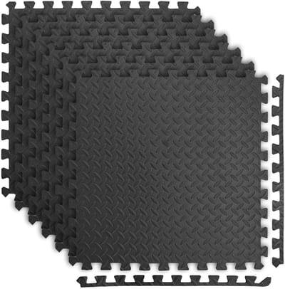 BOTC Sport puzzelmatten - Puzzelmat - Extra Dik - 6 Stuks van 60x60x1.2cm - 2.20 m2 - Zwart