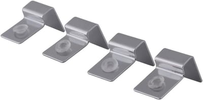Solidchoice - Set van 4 Aquarium Glasdeksel Klemmen van RVS