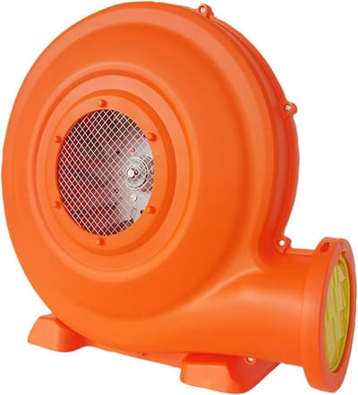 Elektrische Luchtblazer - Krachtige Ventilator - Springkussens Opblazen - Vlamvertragende Behuizing - 442 x 417 mm - Zwart