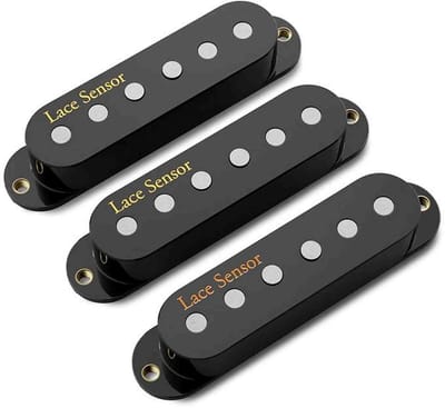 Allparts PU6120023 Lace Holy Grail Set For ST - three noiseless vintage '54 pickups, hot 11.5k brug, zwart