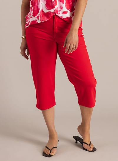 YEST CURVE Umay Essential Bottoms - Hot Red - maat 0(46)