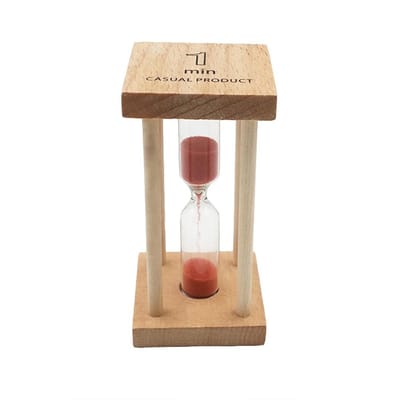 Dailygoods- Zandloper 1 minuut - Zandloper timer - Tafeldecoratie - Koken - Tijdmeting - Moderne stijl - Eenvoudig ontwerp - Tijdmeter