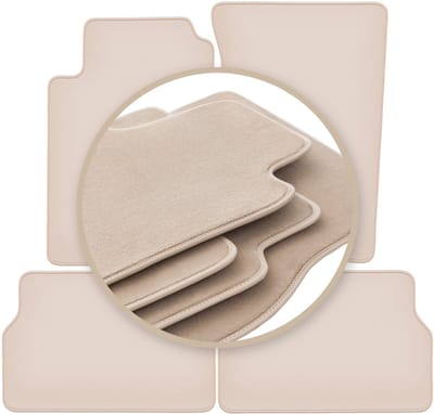 PREMIUM beige vloermatten voor: Kia Sorento I SUV 2003-2009
