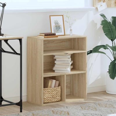 vidaXL - Boekenkast - 60x30x71,5 - cm - bewerkt - hout - sonoma - eikenkleurig