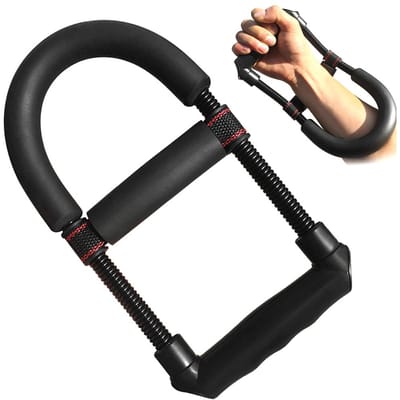 Entraîneur de bras de poignée réglable, avant-bras, poignet, exercice de doigt, entraîneur de Fitness, exercice de main, renforcement de la force de préhension noir