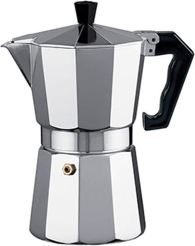 Alessandro Percolator Italiaans koffiezetapparaat - 2 kopjes - Aluminium - zilver - 90 ml - Koffiezetter