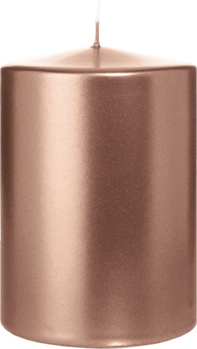 Wiedemann Cilinderkaars/stompkaars groot - metallic rosé goud - 15 x 10 cm - 113 branduren - zuilkaarsen