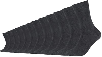 s.Oliver, unisex, sokken, 12-pack, gerecycled katoen, zachte teennaad, verstevigde hiel, verstevigde neus, geribde boord, perfecte pasvorm, duurzaam, comfortabel, kwaliteit, dagelijks gebruik