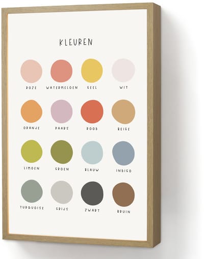Wandlamp 40x60 cm - Oplaadbaar - Kleuren - Leren voor kinderen - Educatief - Wandlampen binnen woonkamer - Slaapkamer lamp - Decoratieve nachtlamp - Vloerlamp draadloos