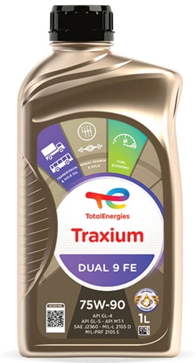 Total Traxium Dual 9 FE 75w90 versnellingsbak olie 1 liter