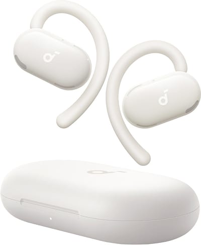 soundcore V20i open-ear koptelefoon by Anker - Verstelbare oorhaken - Comfortabel - Stevige grip - Sterke bas - Ruisvrije telefoongesprekken - IP55 - Led - 36 uur speeltijd - Bluetooth 5.4 oordopjes - Multipoint verbinding