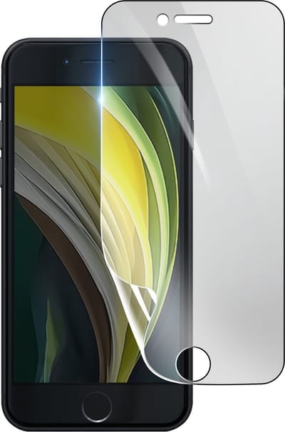 3mk, Geschikt voor iPhone SE 2020, Schokbestendige Hydrogel Screenprotector, Transparant